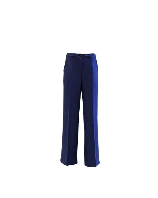 Wide Trousers SKILLS & GENES en coloris Blue