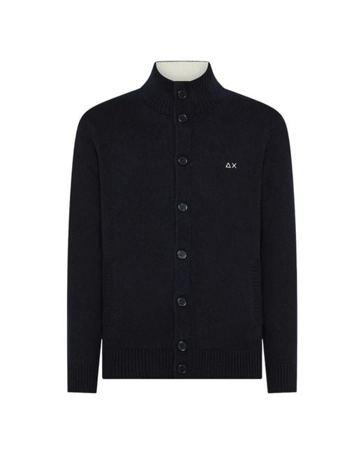 Sun 68 Blue Cardigans for men