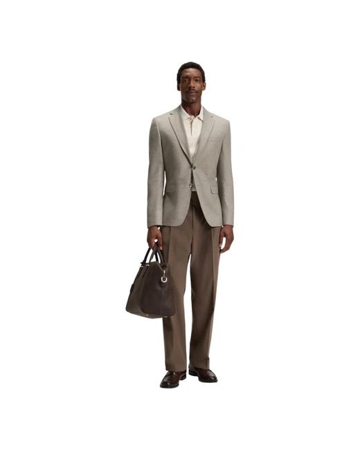 Boss Gray Blazers for men