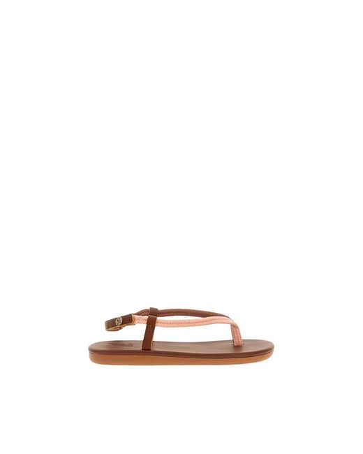 Ancient Greek Sandals Brown Flat Sandals