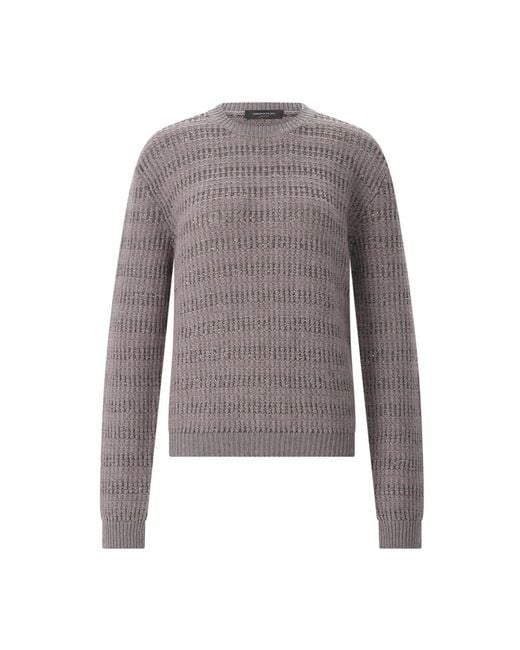Fabiana Filippi Gray Round-Neck Knitwear