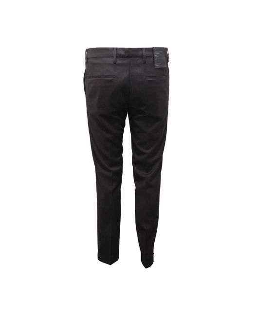 Michael Coal Black Slim-Fit Trousers for men