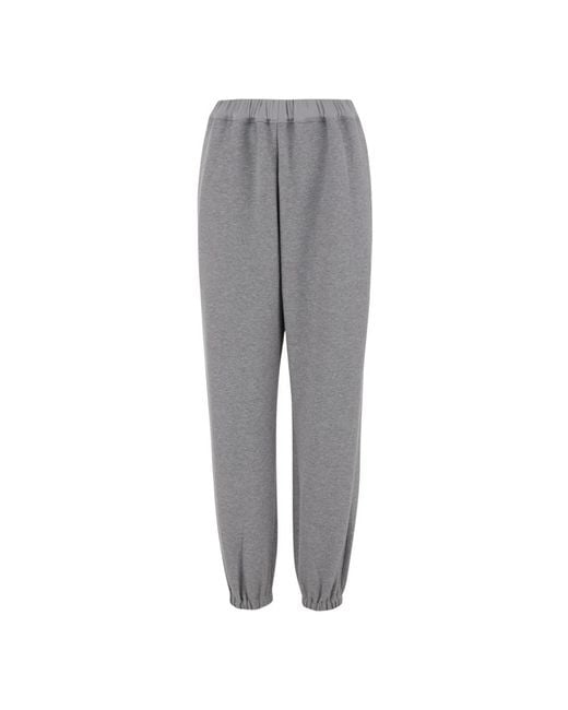 Carven Gray Jogginghose Aus Baumwollmischung