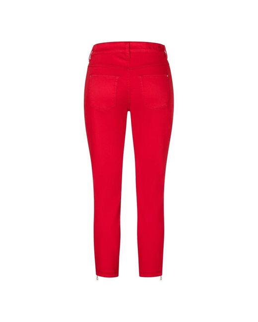 Slim-Fit Trousers M·a·c de color Red