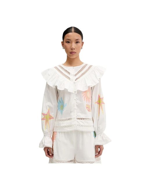Blouses Never Fully Dressed de color White