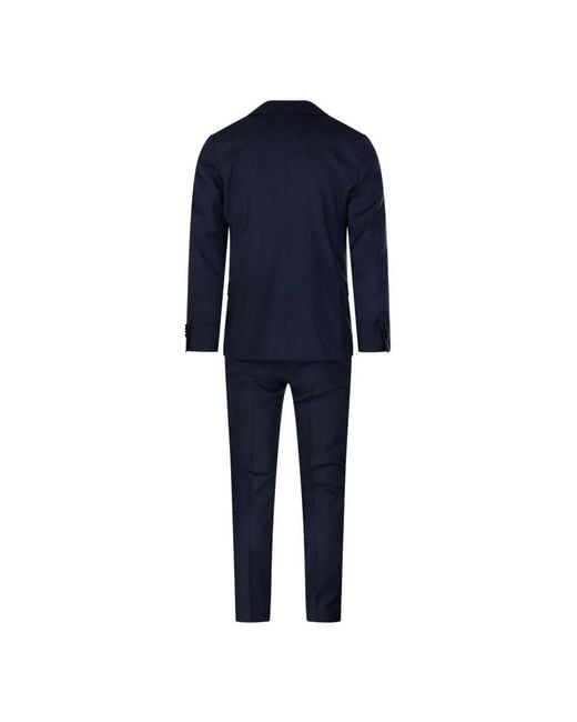 Lardini Blue Single Breasted Suits for men