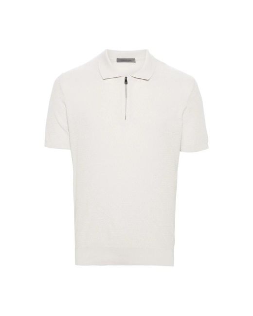 Corneliani White Polo Shirts for men