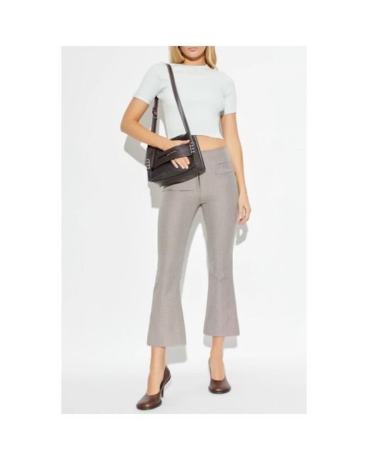 Wide Trousers Courreges de color Gray