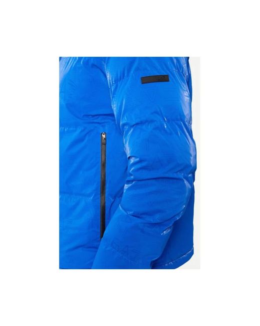 EA7 Blue Winter Jackets for men