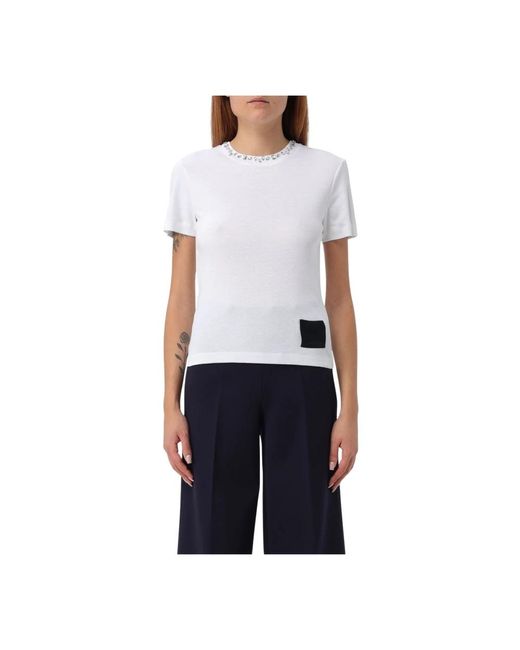 Liviana Conti Blue Weiße t-shirts und polos
