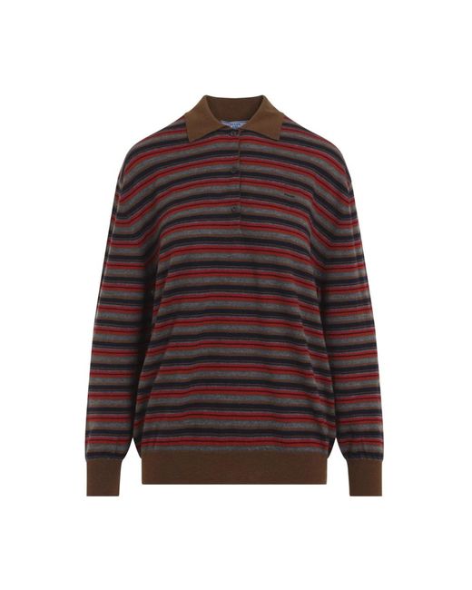 Prada Brown Cashmere Knitwear