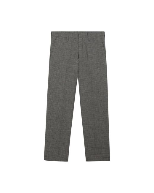 Prada Gray Straight Trousers for men