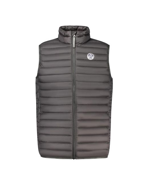North Sails Jassen ,Zwart ,Mouwloze Vest in het Gray voor heren