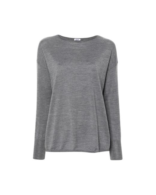 Aspesi Gray Round-Neck Knitwear