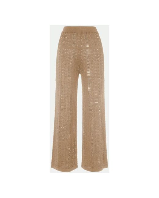 Malo Natural Wide Trousers