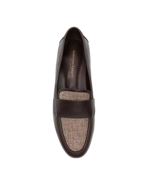ADRIANNA FERETTI Brown Loafers
