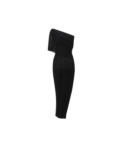 Rick Owens Black Knitted Dresses