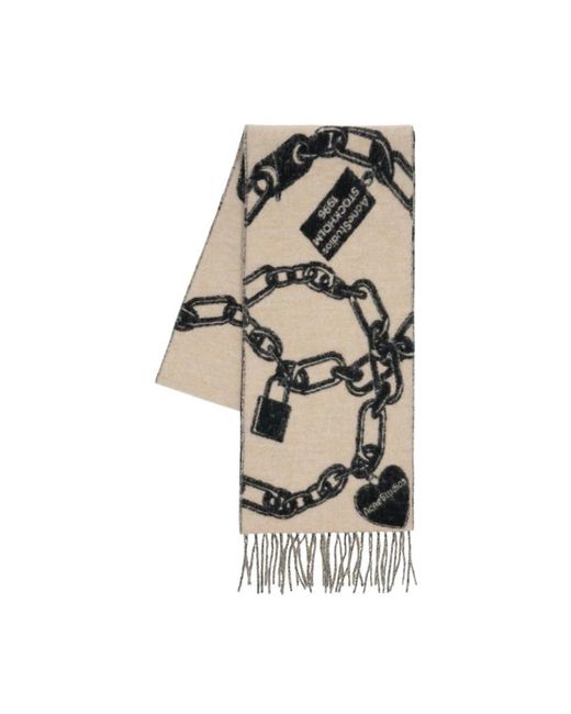 Acne Black Fransen-Schal