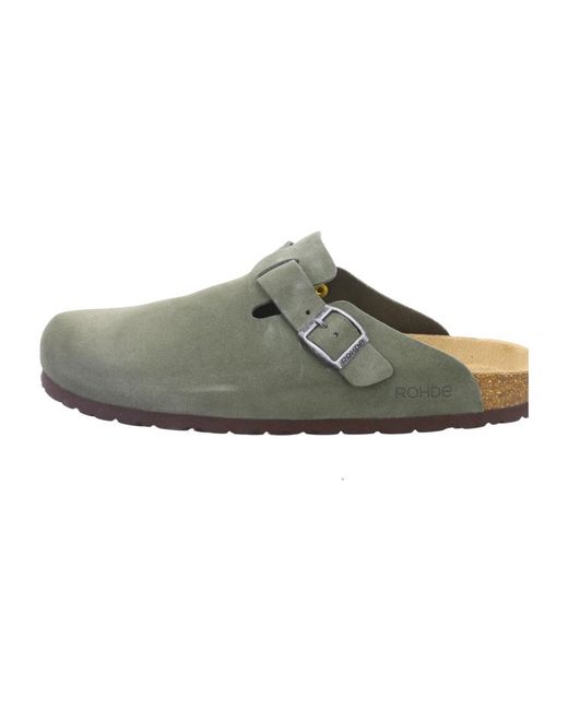 Rohde Slipper in Green für Herren