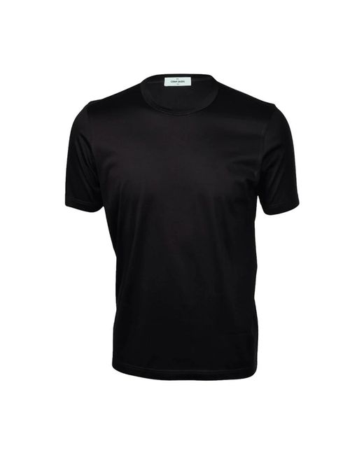 Gran Sasso Schwarze t-shirt und polo kollektion in Black für Herren