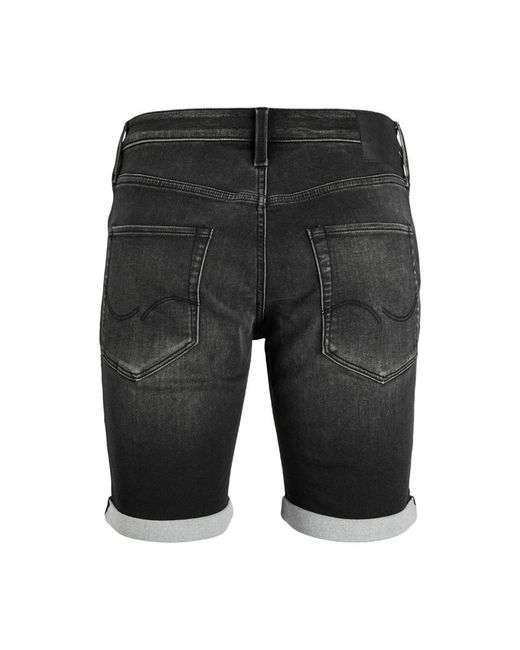 Jack & Jones Gray Denim Shorts for men