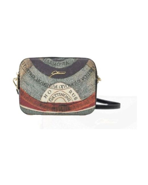 Gattinoni Metallic Planetarium squared crossbody tasche