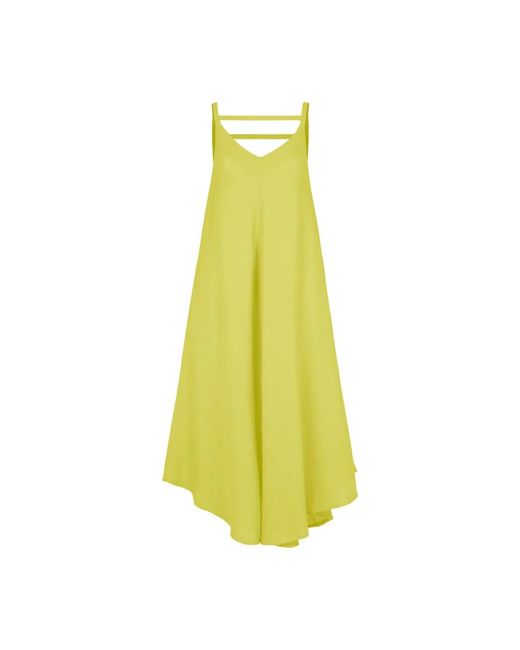 Bomboogie Yellow Midi Dresses
