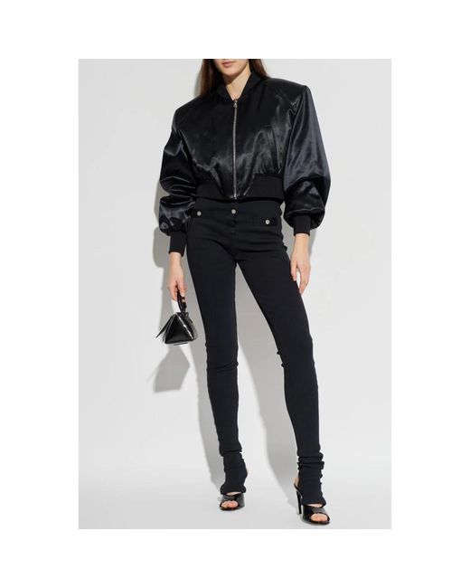The Attico Black Bomber Jackets