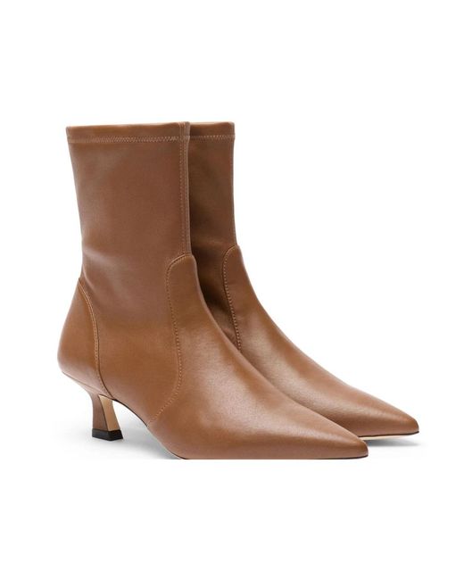 Stuart Weitzman Brown Heeled Boots