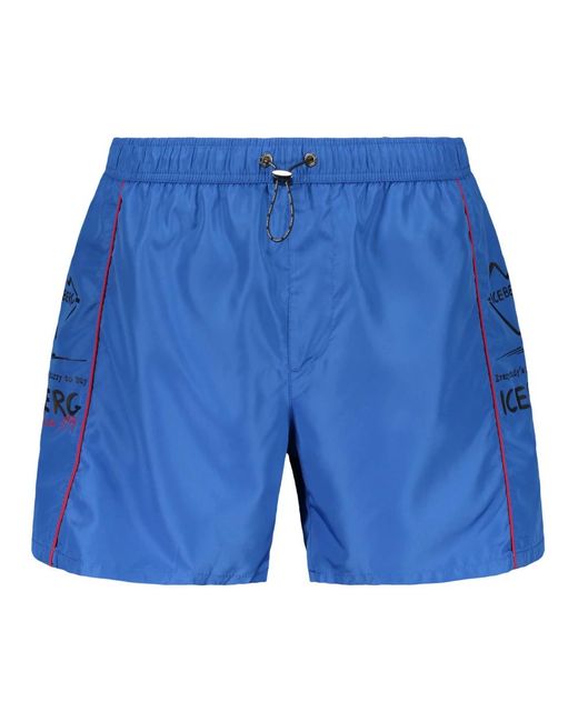 Iceberg Beachbroek in het Blue voor heren