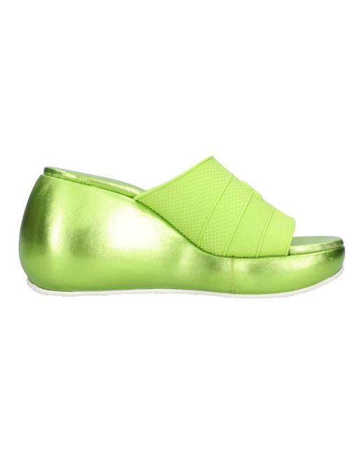 Casadei Green Wedges
