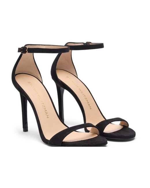 Stuart Weitzman Black High Heel Sandals