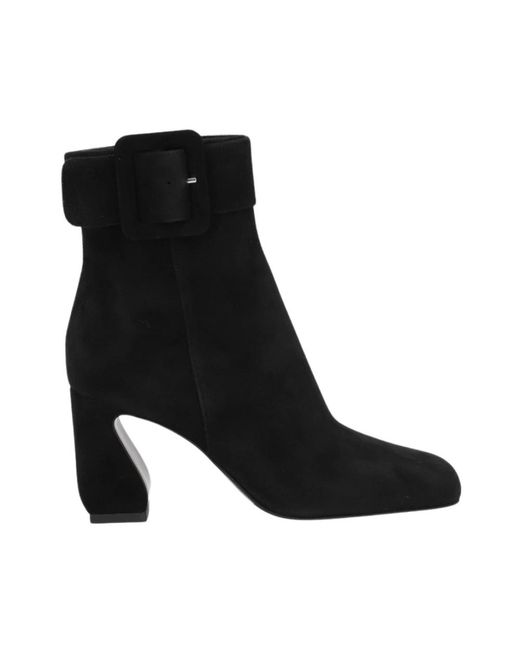 Sergio Rossi Black Heeled Boots