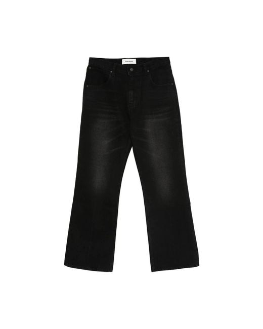 TONYWACK Black Straight Jeans for men