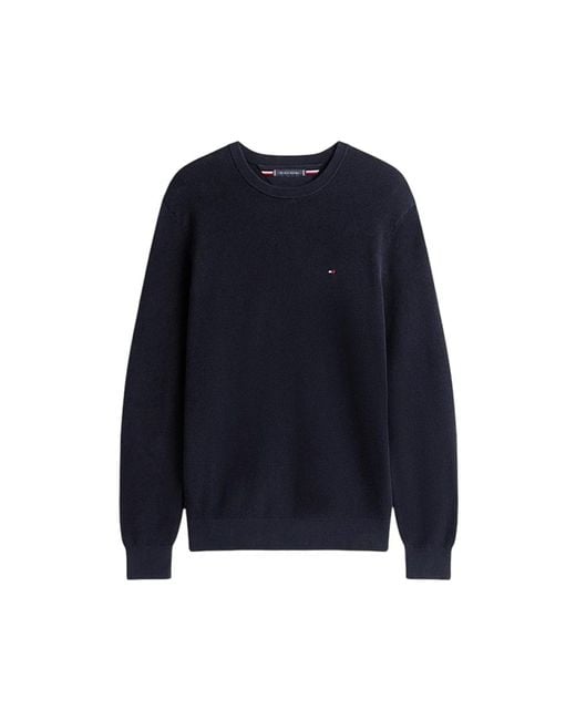 Round-Neck Knitwear Tommy Hilfiger pour homme en coloris Blue