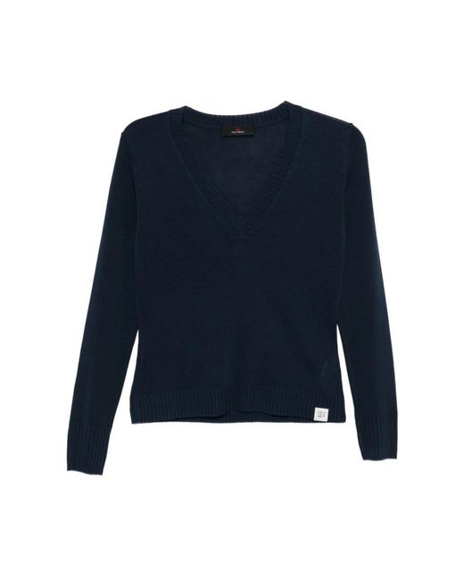 Peuterey Blue V-Neck Knitwear