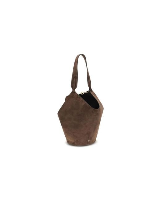 Khaite Brown Bucket Bags