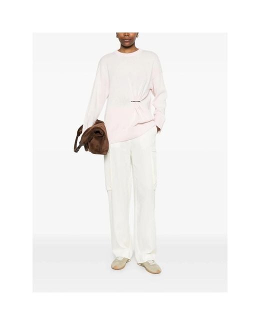 Twinset Pink Round-Neck Knitwear