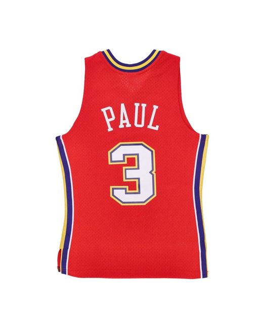 Mitchell & Ness Red Sleeveless Tops for men