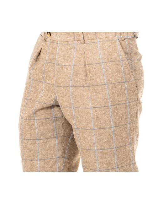 La Martina Natural Straight Trousers for men