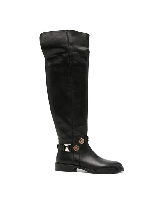 ADRIANNA FERETTI Black Over-The-Knee Boots