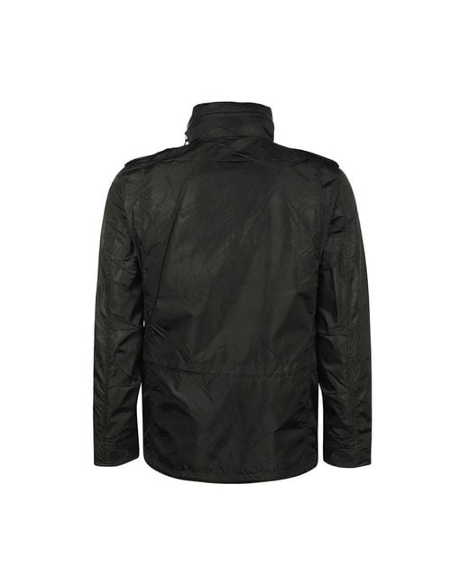Aspesi Jassen ,Zwart ,Nylon Multi-Pocket Nylon Jas in het Black voor heren