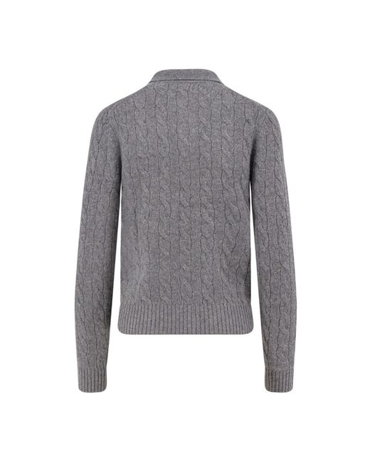 Polo Ralph Lauren Gray V-Neck Knitwear