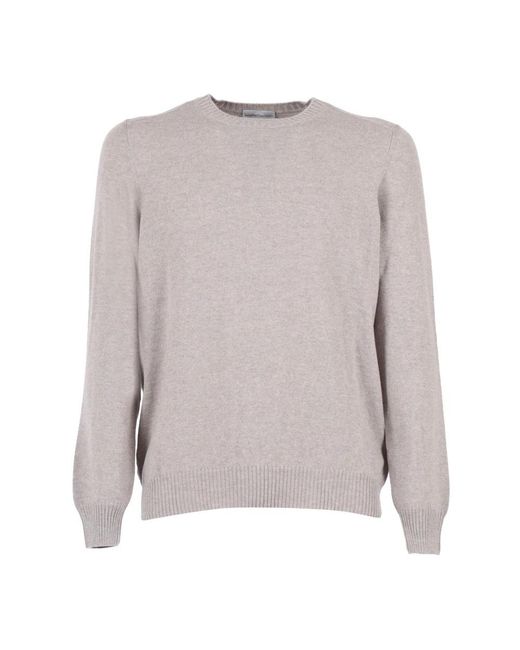 SETTEFILI CASHMERE Gray Cashmere Knitwear for men