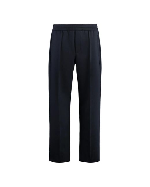 Emporio Armani Blue Straight Trousers for men