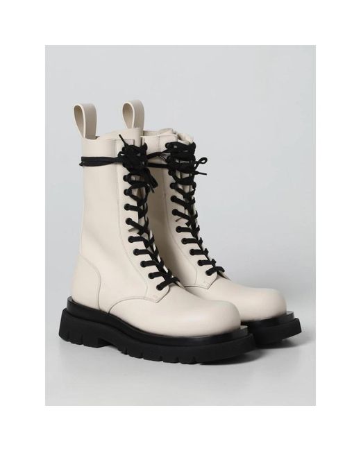 Bottega Veneta Black Lace-Up Boots