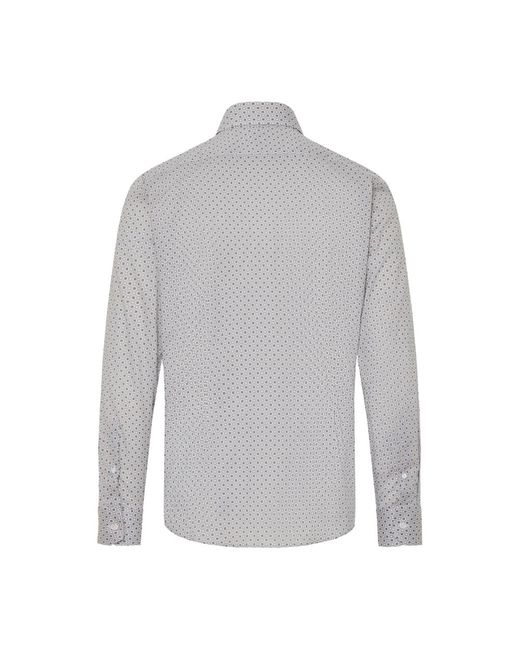 Fedeli Gray Casual Shirts for men