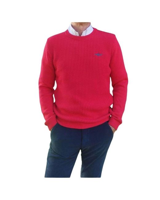 Round-Neck Knitwear Aeronautica Militare pour homme en coloris Red