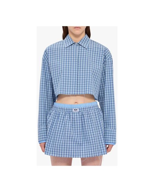 MSGM Swimwear in het Blue