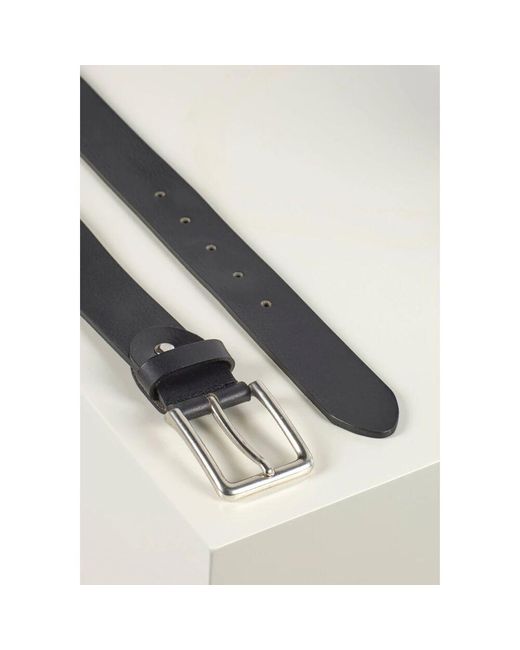Howard London Schwarzer lederjeansgürtel italienisches handwerk in Black für Herren